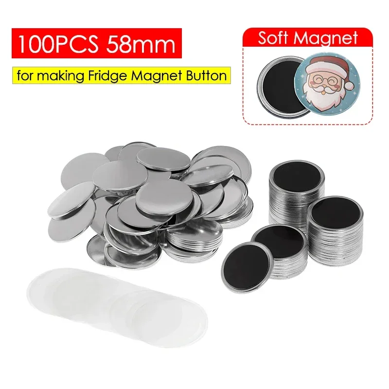 50/100PCS 25-75mm Magnet Refri - Button Badge Blank のレビューと価格